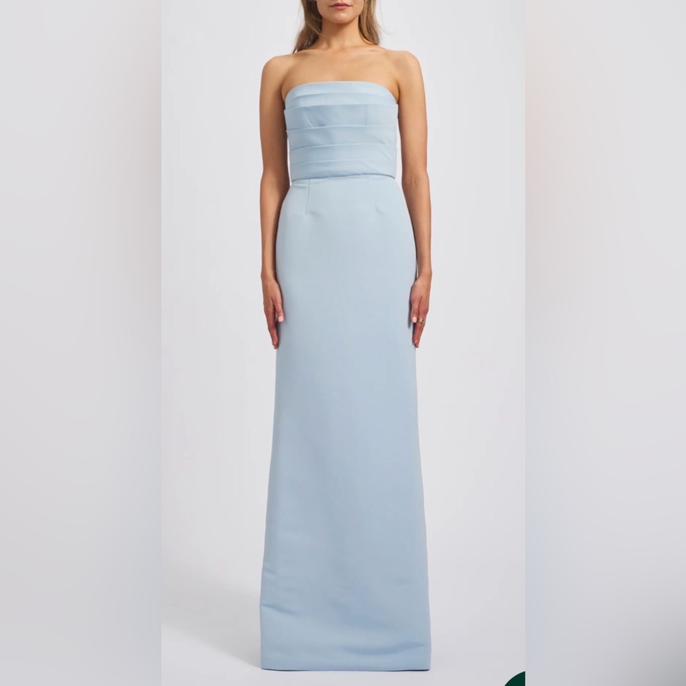 Amsale Sonia Dress in Ice